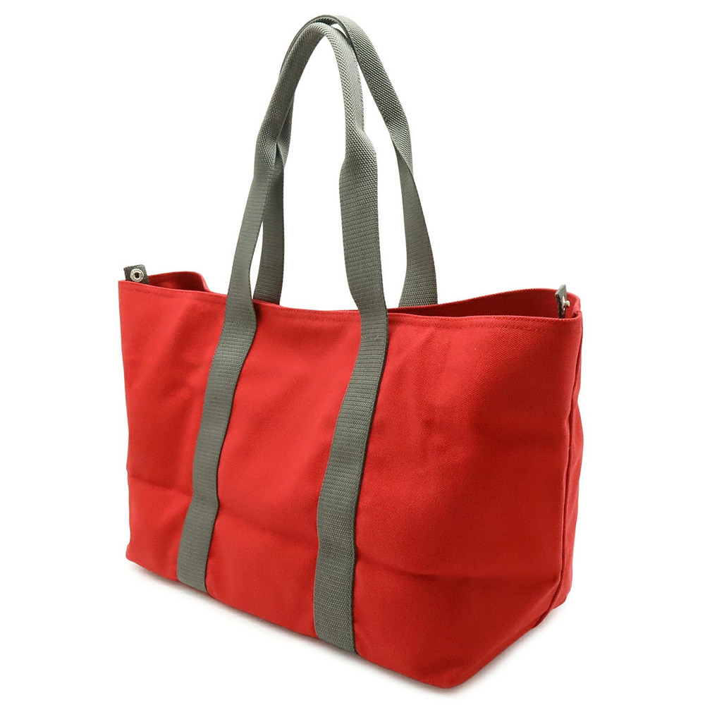 Prada Canvas Sport Gym Bag SCARLATTO Hobo Red Canapa Shoulder Tote Red